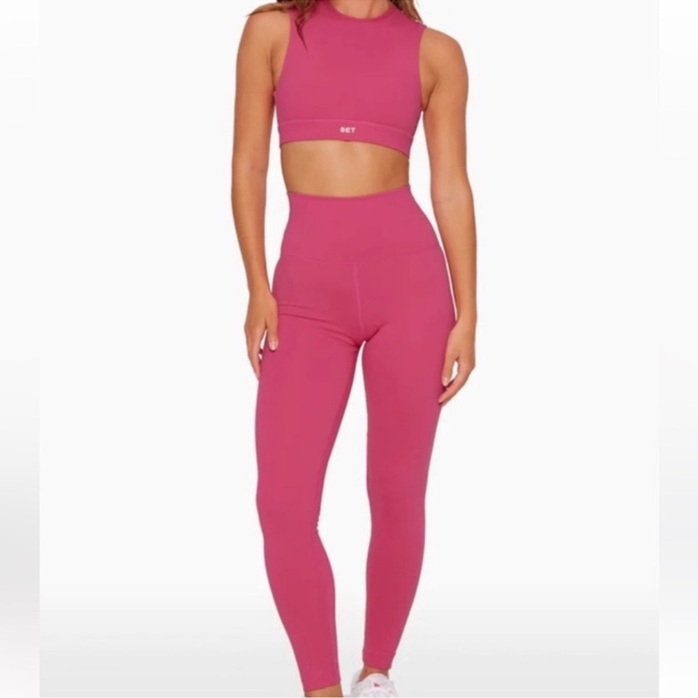 EUC Set Active Leggings - Size: Small - Razzle (Pink)